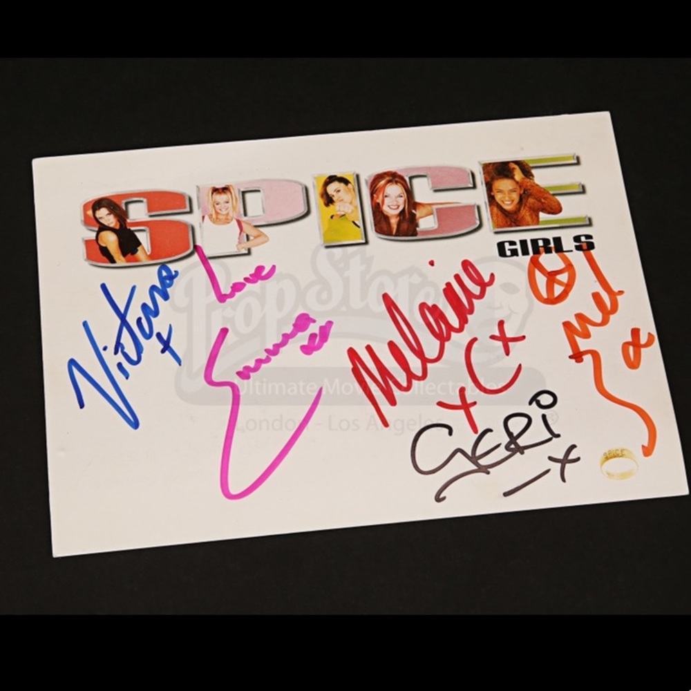 AUTOGRAPHED SPICE GIRLS RARE PROMO CARD